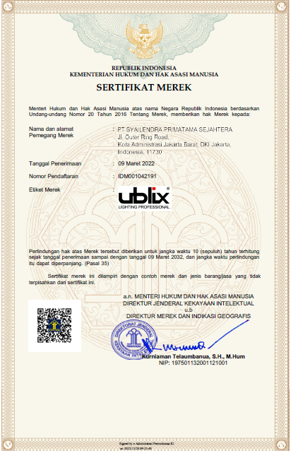 Brand certificate